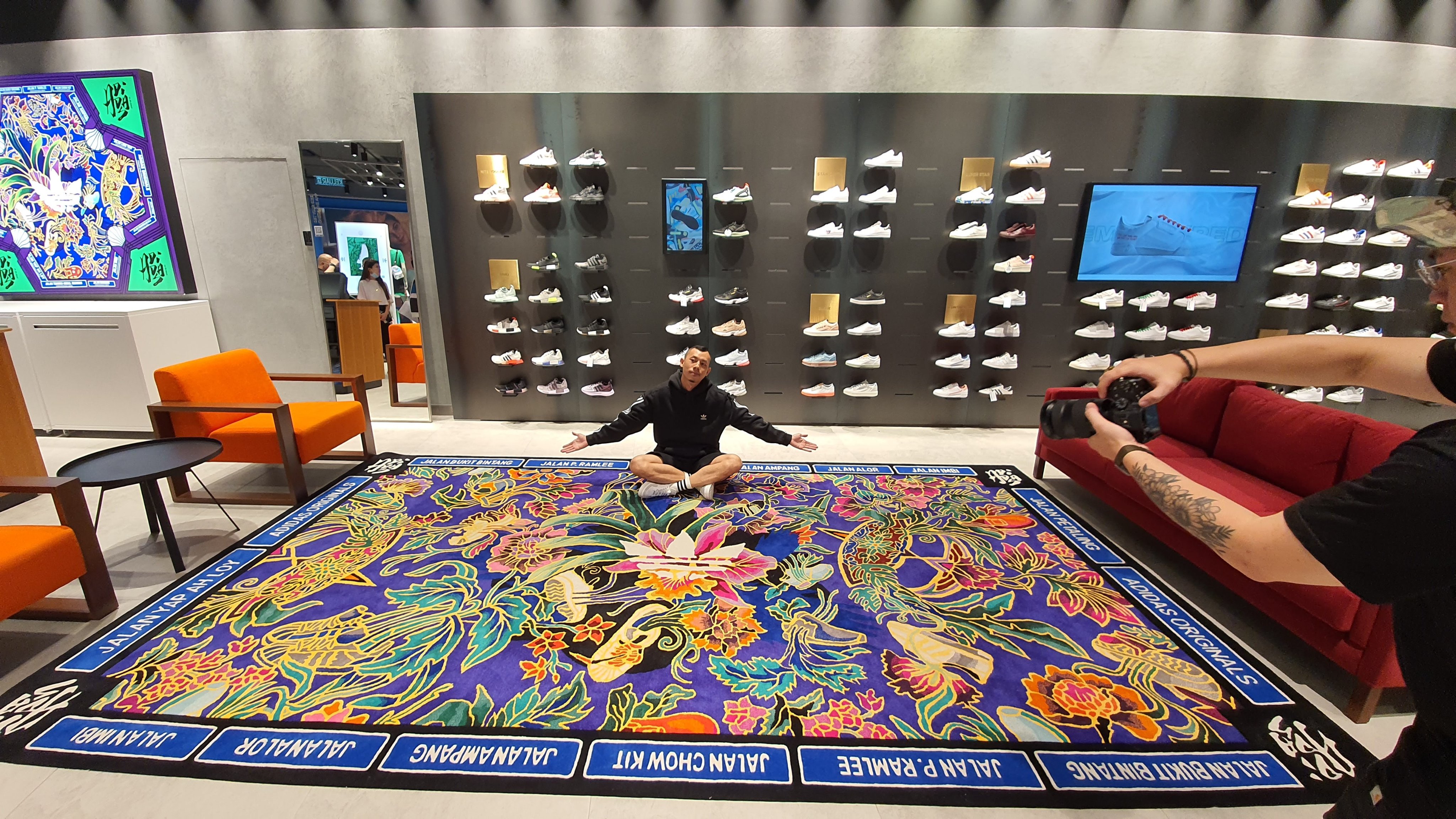 M'sian Artist Decks Adidas Store at Pavilion in Batik Design & It Looks