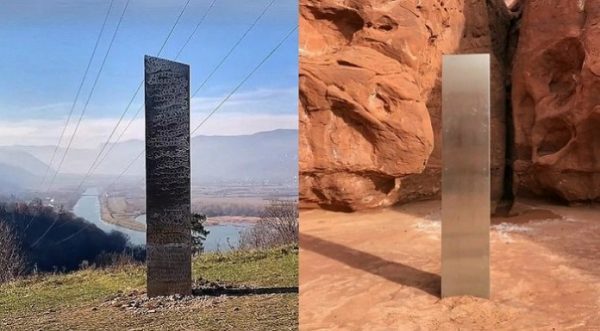 Another Mysterious Silver Monolith Discovered on a Hill in Romania