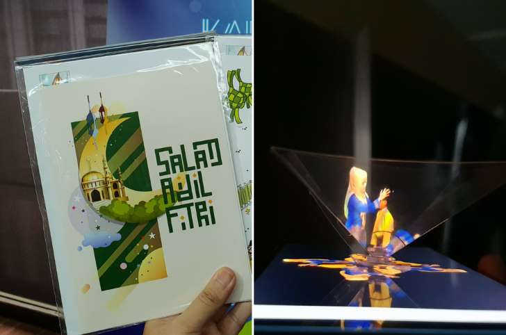 These 3D-Hologram Hari Raya Greeting Cards by Pos Malaysia are going to