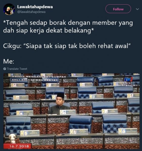 Top 7 Funniest Memes of KJ Sitting Alone at Dewan Rakyat