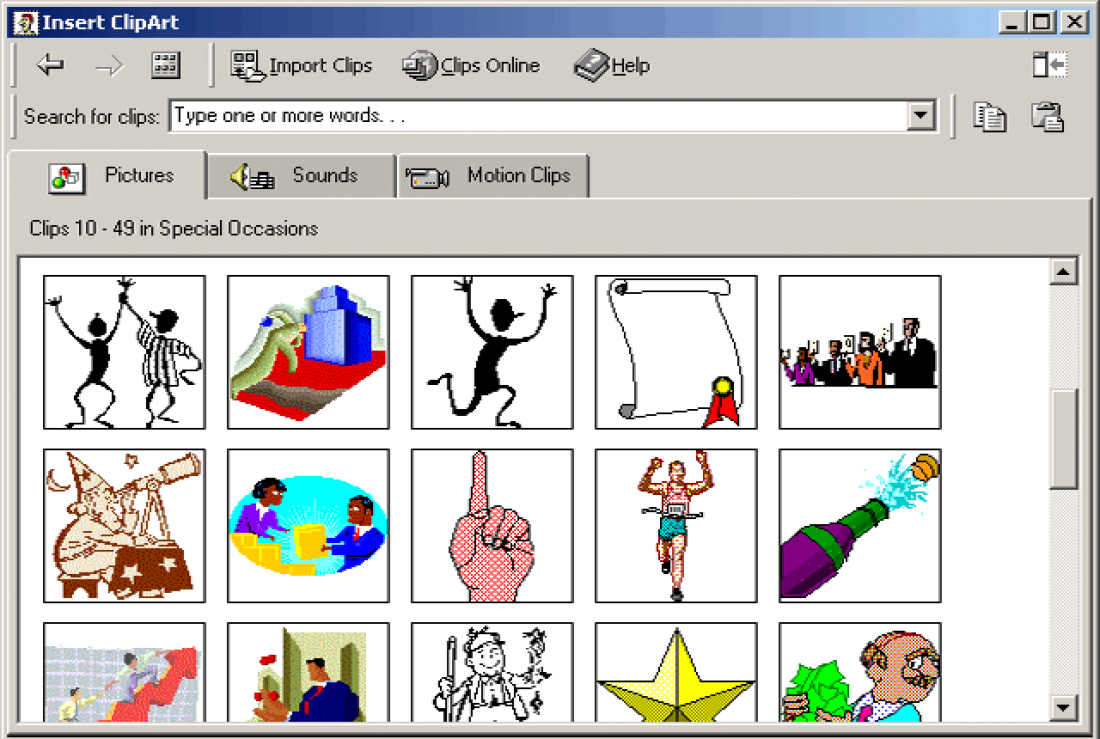 Картинки Microsoft clip Gallery